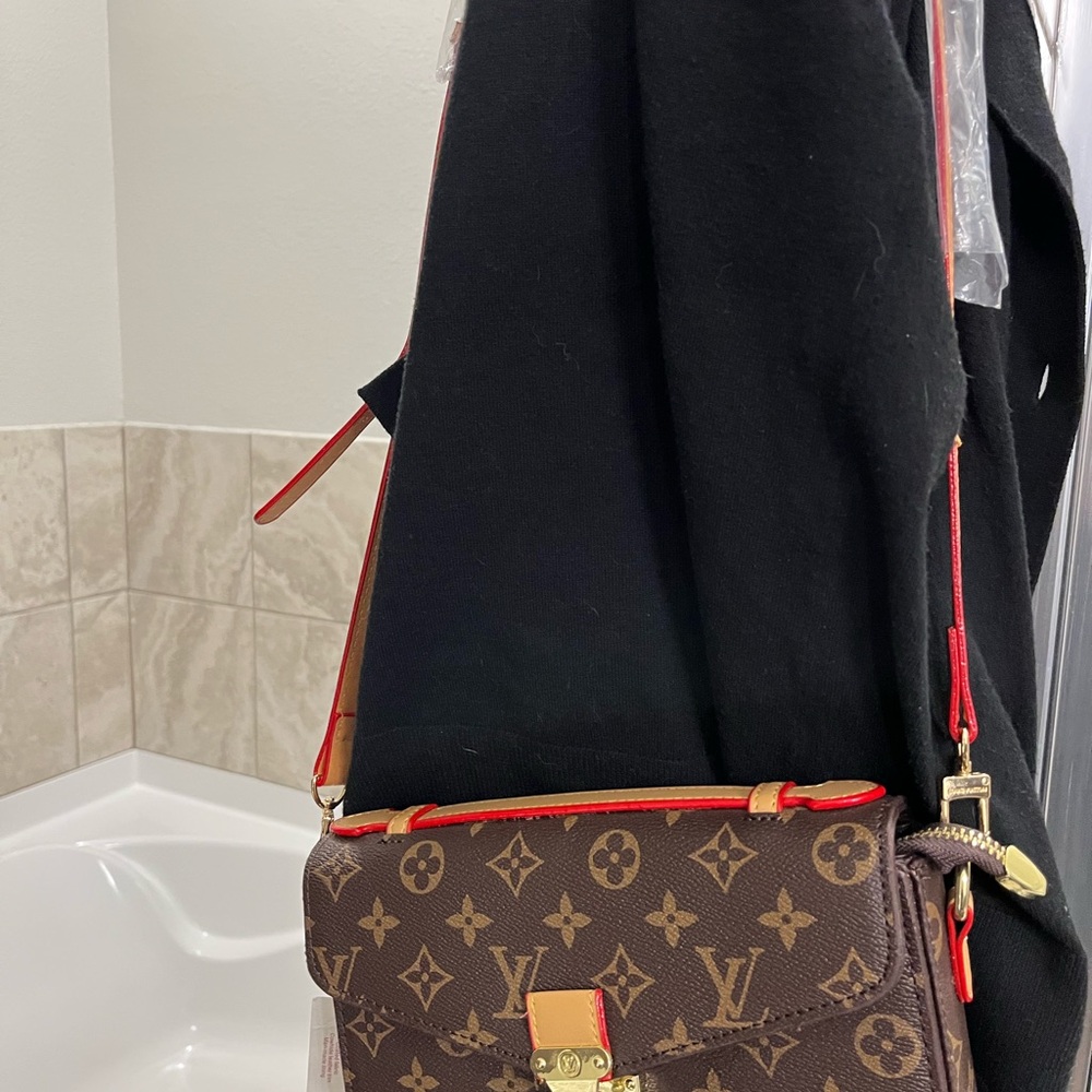 Louis Vuitton Monogram Bag with Red Trim